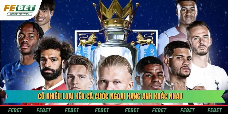 Có nhiều loại kèo cá cược Ngoại hạng Anh khác nhau
